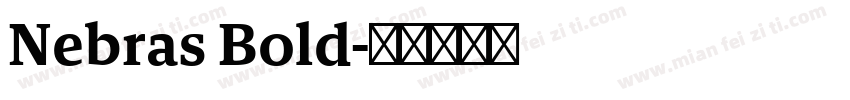 Nebras Bold字体转换